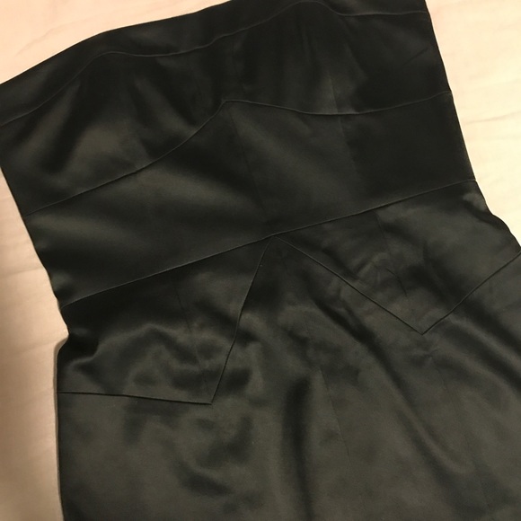 Black Satin Dress - Picture 3 of 4